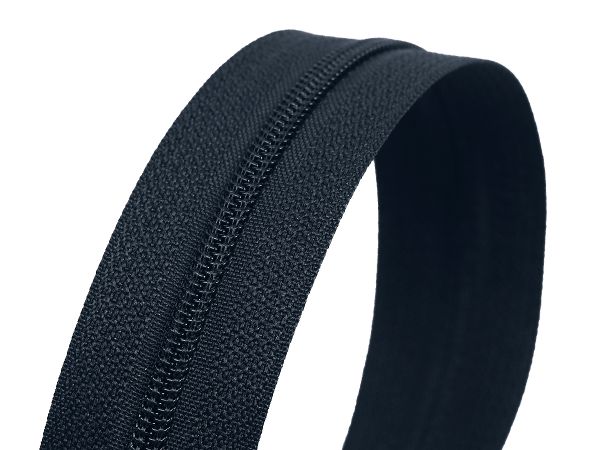 Молния рулонная витая (спираль) Т3 (3 мм) УСИЛЕННАЯ, НА БОБИНЕ, S-071 т.синий (цв.SBS) / кор. 1200 метров