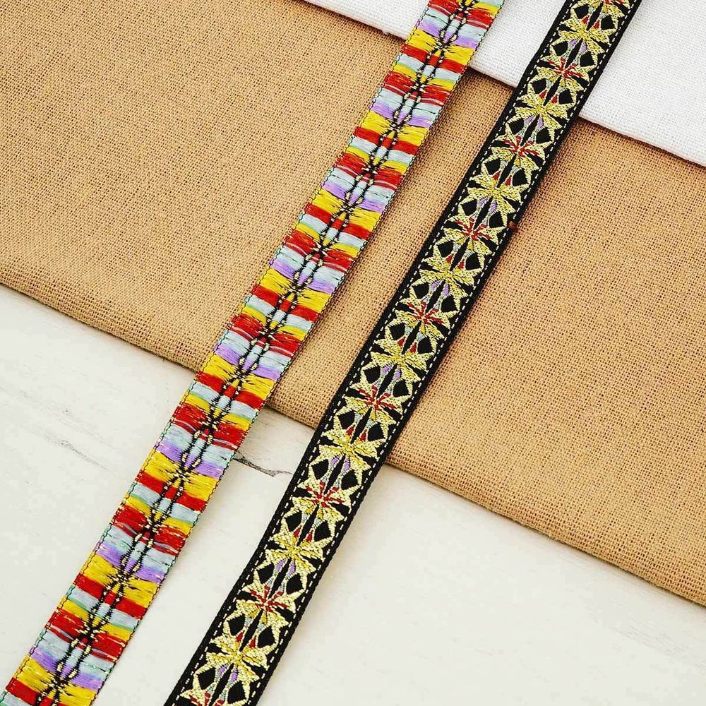 Лента (тесьма) жаккардовая 15.0 мм / 18.29±1 метров, с метанитом No.16, золотой