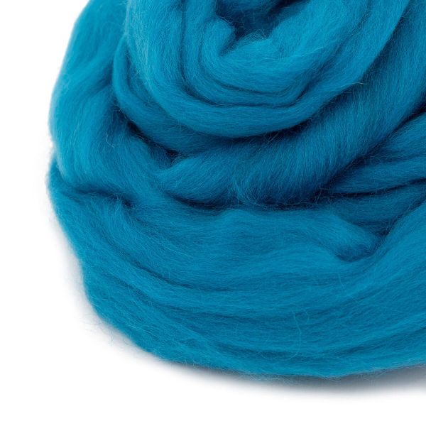 Шерсть для валяния Троицкая п/тонкая 1х100 г (до 29 мкр), 335 изумруд