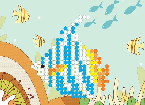 Мозаика 20.5х29 см, №03 Рыбка, Hobbius MDS-06