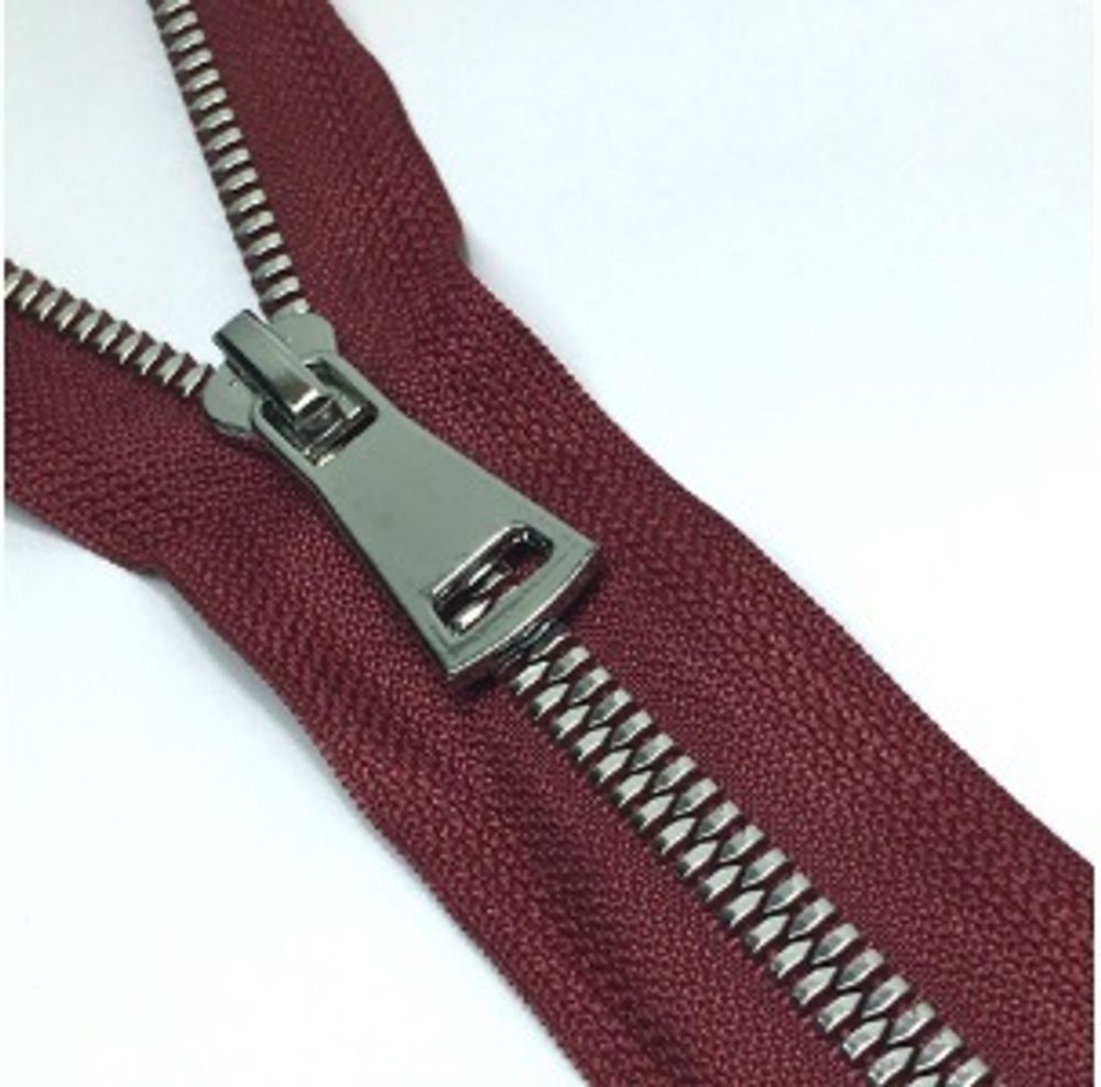 Молния трактор Т5 (5 мм) 1 зам., разъем., 75 см, никель, цв. D527 винный, MaxZipper Premium, 1 шт /TOS/