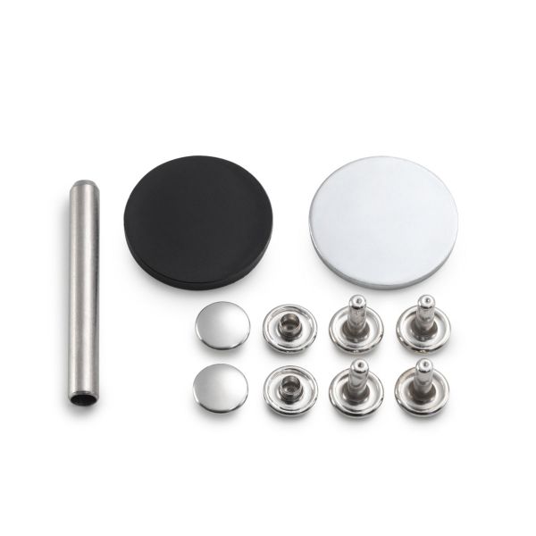 Хольнитены с отверстием ⌀9 мм, для толщины материала 4-6 мм, серебристый, 15 шт, Prym