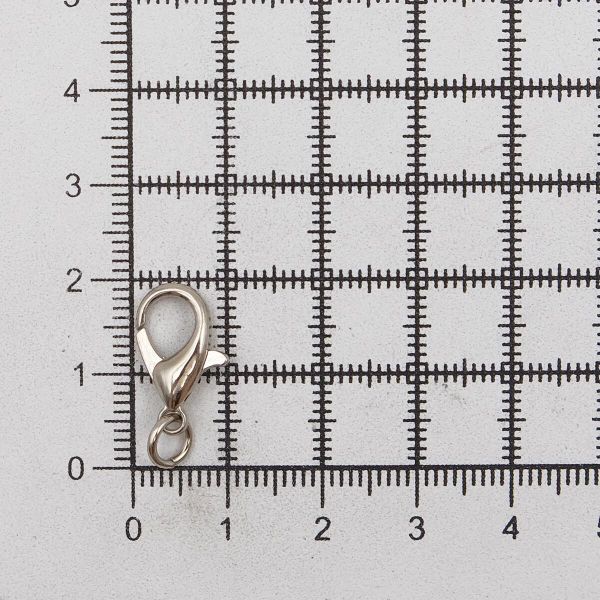 Замок для бус 21х10 мм (in 5 мм), никель, ГМХ14167, 20 шт