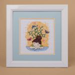 Набор для вышивания нитками Созвездие, Мечтательница 14х16см