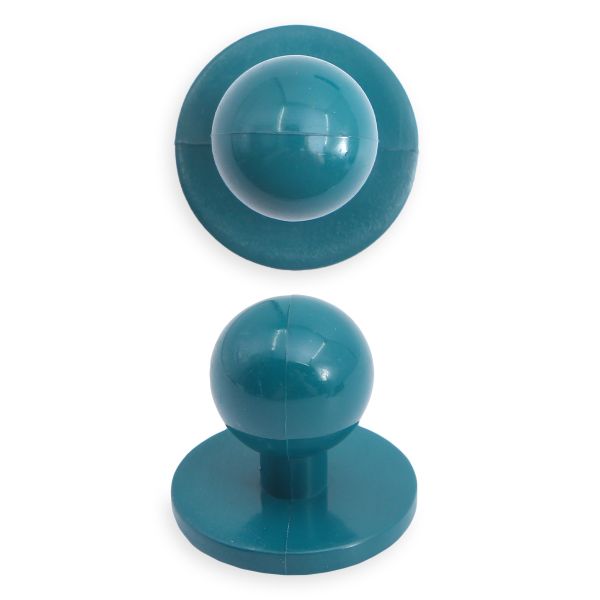 Пуговицы Пукли для поварских курток 12 шт, 10мм (d основания=18мм, h=16мм) (зеленый)