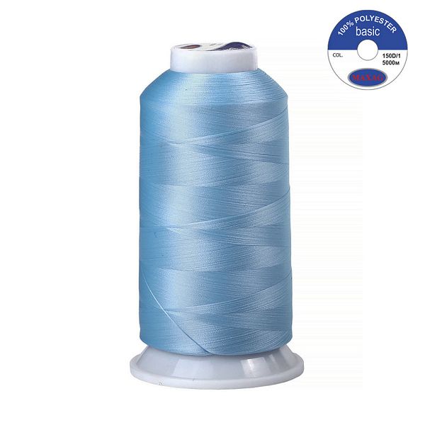 Нитки швейные текстурированные Max, 150D/1, 5000 м, 90г, 666 голубой
