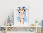 Картина по номерам Фрея, на картоне Милый жираф, 40х30 см