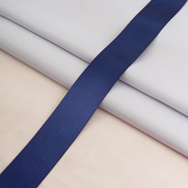 Лента атласная 2-сторонняя 38.0 мм / 22.86±1 метров, C1185 темно-синий, 6102-0015, Globus