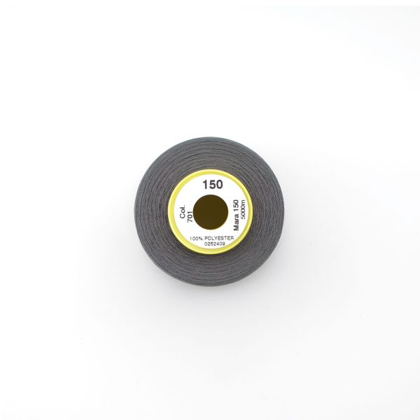 Нитка особо тонкая Gutermann Mara №150 (150/2), 5000 м, 713961, цв. 701 перламутрово-грифельный, 1 катушка