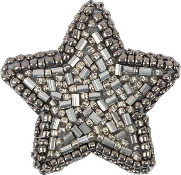 Набор для вышивания бисером Klart, Брошь. Звездочка, 4.5х4.5 см