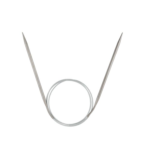 Спицы круговые сталь ⌀4.5 мм, 100 см, 1 шт, с металлической леской, Visantia VTS-1