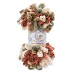 Пряжа Alize (Ализе) Puffy Color / уп.5 мот. по 100 г, 9м, 6039 секционный
