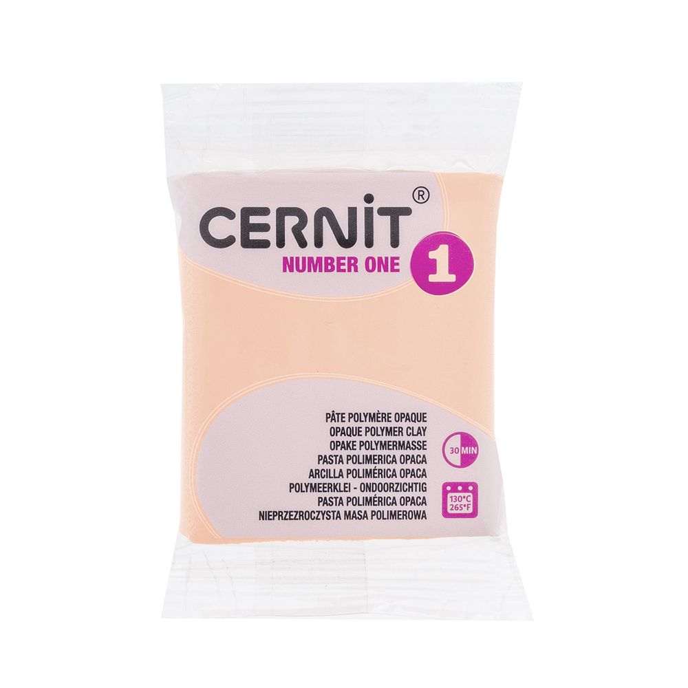 Полимерная глина запекаемая Cernit № 1, 56 г, 423 персиковый