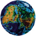 Набор для вышивания нитками Panna KI-7383, Коврик. Земной шар, 68.5х68.5 см