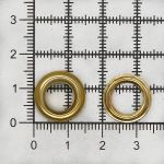 Люверсы металл ⌀_8.0 мм (внутр.), золото, 100 шт, BIG