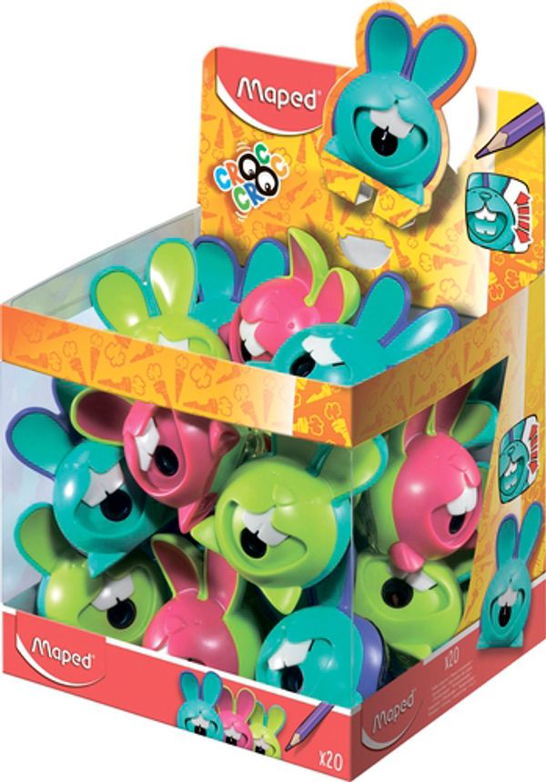Точилка пластиковая CROC CROC INNOVATION, 20 шт, 017611, Maped