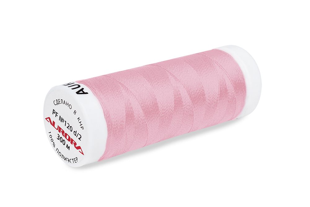 Нитки для креативных работ Aurora №120, 300 м, цв. PF1081, 5 катушек