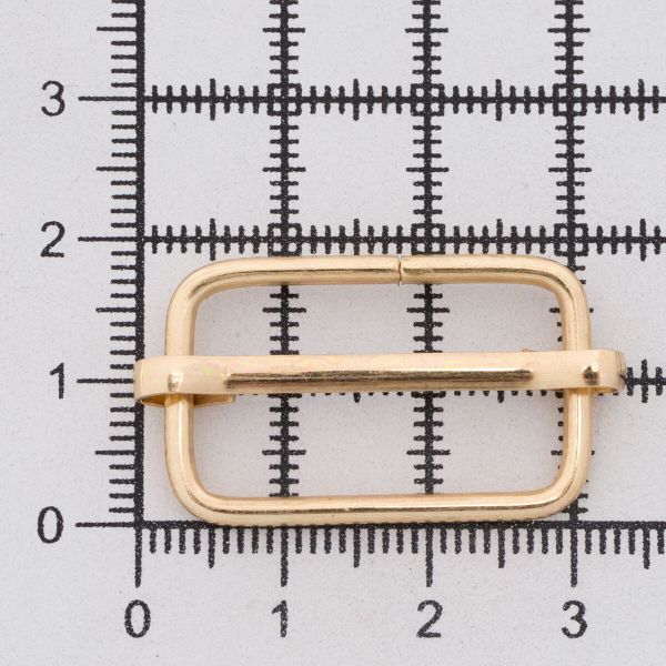 Рамка регулировочная 25 мм ушко (17х31 мм), золото цв.02, 100 шт