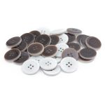 Пуговицы 4 прокола 32L (белый), 36 шт
