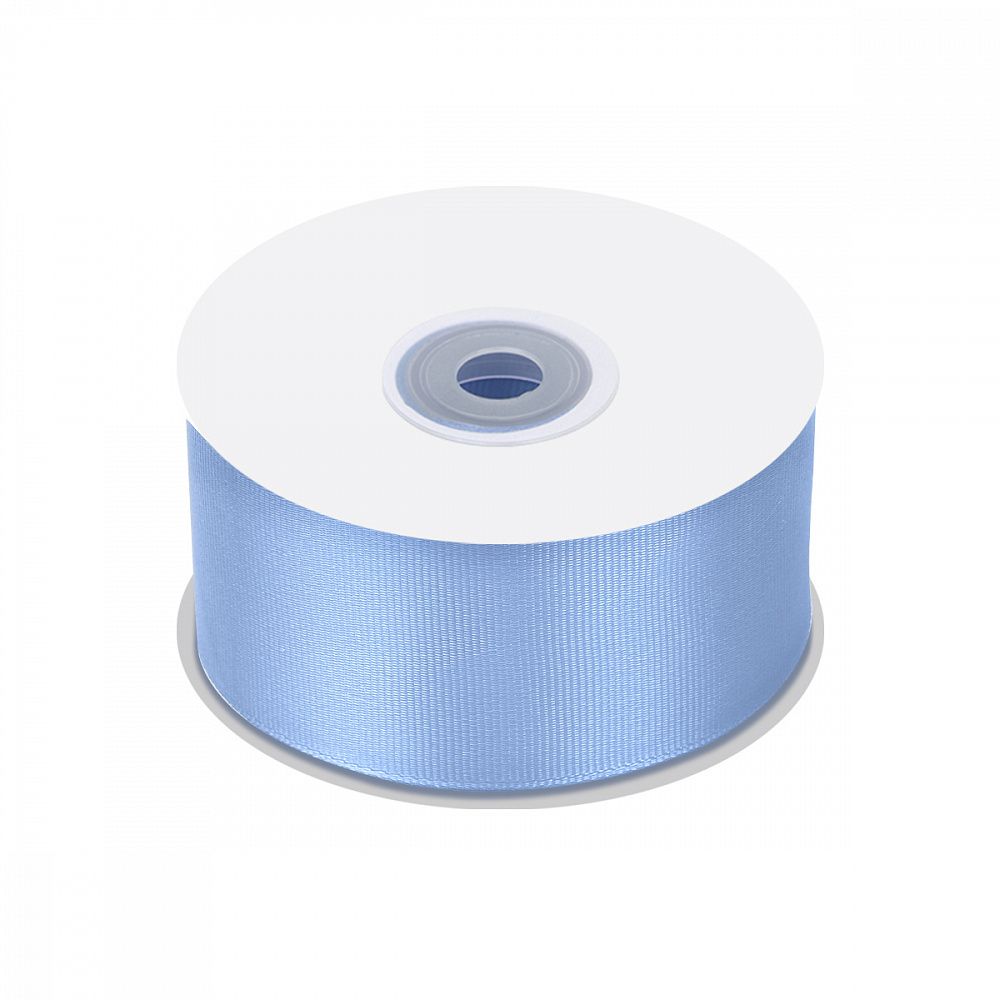 Лента репсовая (в рубчик) 50.0 мм / 22.8±1 метра, S351 голубой, Magic4Hobby