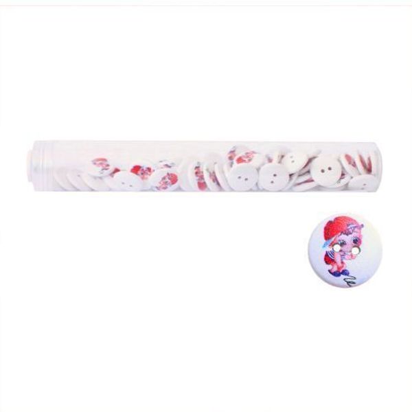 Пуговицы деревянные Мультяшные персонажи 18мм 50 шт, Мальчик