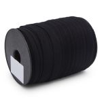Шнур плоский плетеный х/б ⌀15.0 мм / 50 метров, черный