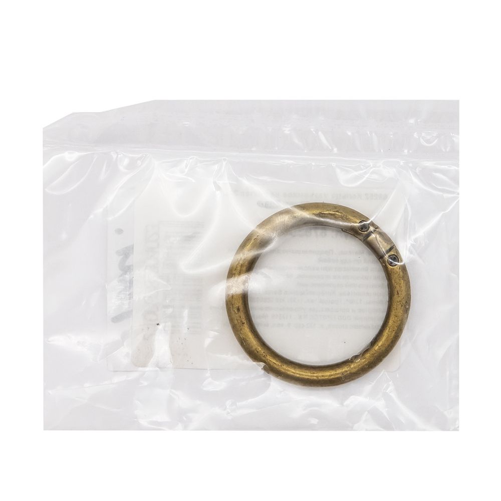 Кольцо разъемное металл на винтах 30 мм (40 мм внешн.), латунь, 4 шт, BIG