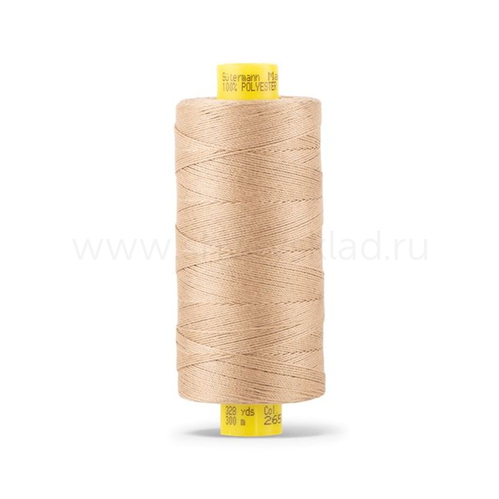 Нить отделочная Gutermann Mara 30/2, 300 м, 702404, 265 серо-песочный, 1 шт