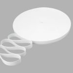 Стропа (ременная лента) 26 мм / 100 метров, [17.55 г/пог.м], матовая, имитация хлопка, 07 белый, 3Al357