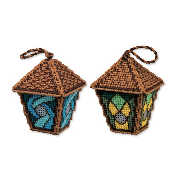 Набор для вышивания нитками Риолис 2310АС, Фонарики Сказка 6х6х8см