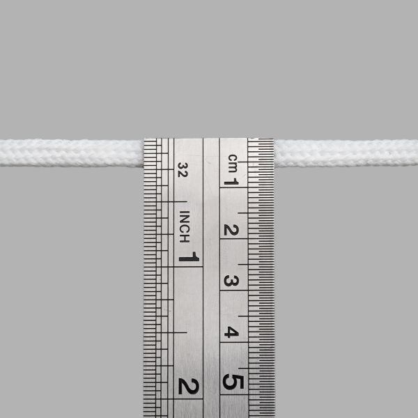 Шнур обувной плетеный ⌀6.0 мм / 100 метров, (диаметр ±1 мм), 003 белый
