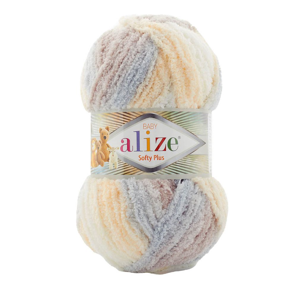 Пряжа Alize (Ализе) Softy Plus / уп.5 мот. по 100 г, 120 м, 6463 секционный