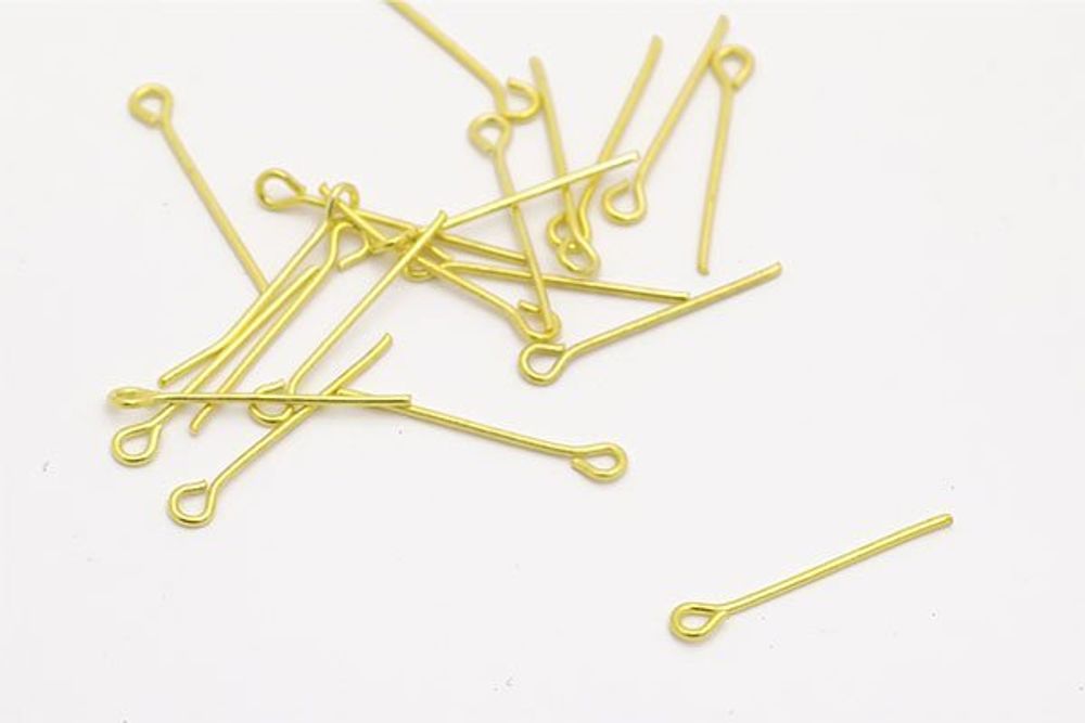 Штифт с петлей 20 мм, золото, 500 г
