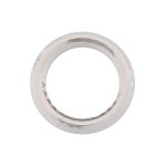 Кольцо литое металл in ⌀18 мм (25 мм внешн.), граненое (Nickel серебро (никель)), 4 шт, MB199