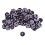 Пуговицы 2 прокола 18L=11 мм, col.07 серый, 72 шт, CN2847