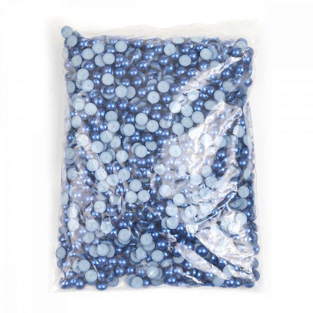 Полужемчужины перламутр Круг, 1906-33, 8мм цв.А33 синий, 500г