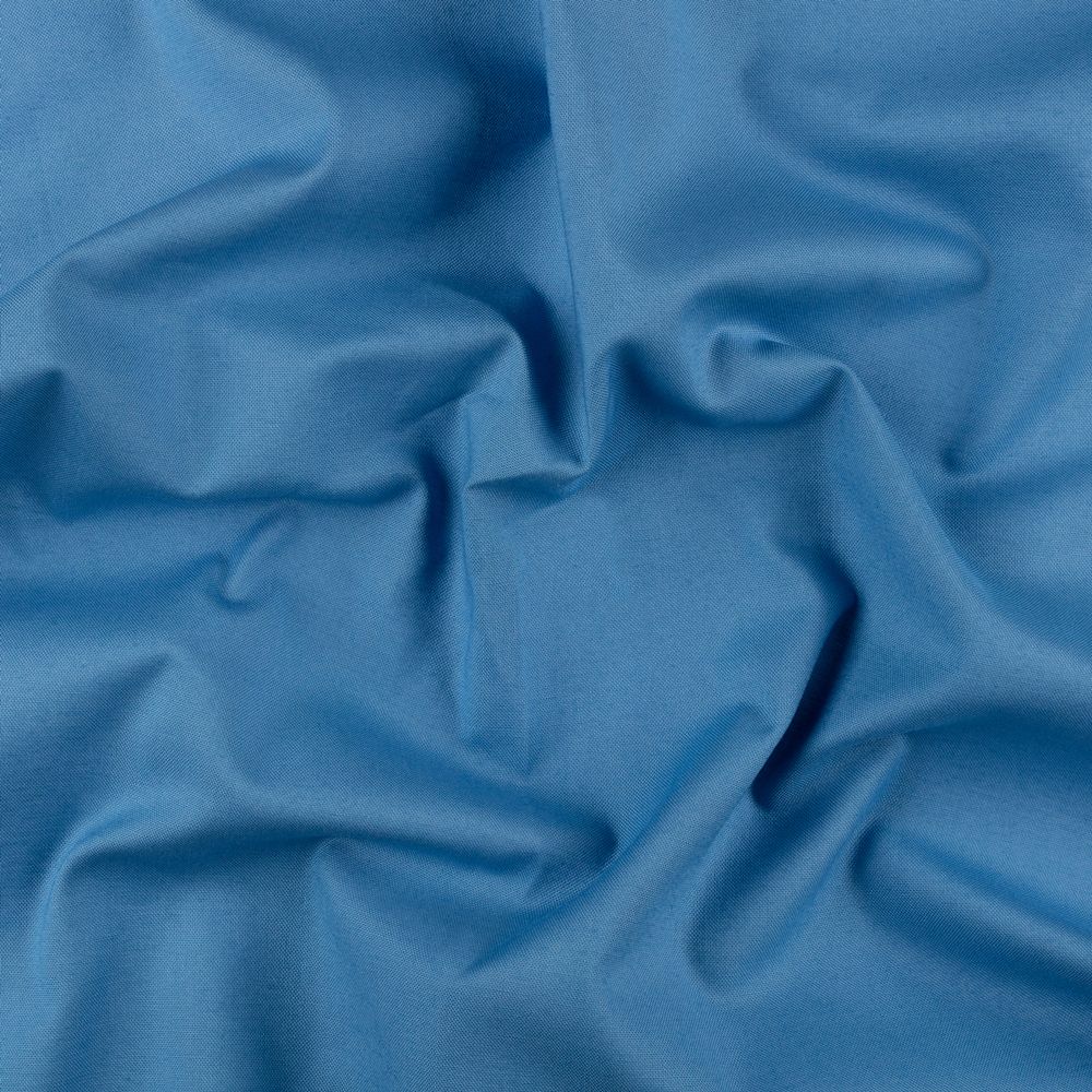 Ткань для пэчворка Peppy Краски жизни Люкс, рулон 112 см / 5 метров, 16-4021 св.синий, Peppy