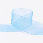 Лента капроновая (органза) 38.0 мм / 22.8±1 метра, 090 св.синий, Blitz OR-38