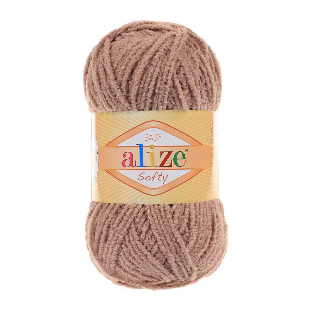 Пряжа Alize (Ализе) Softy / уп.5 мот. по 50 г, 115м, 617 бежевый A