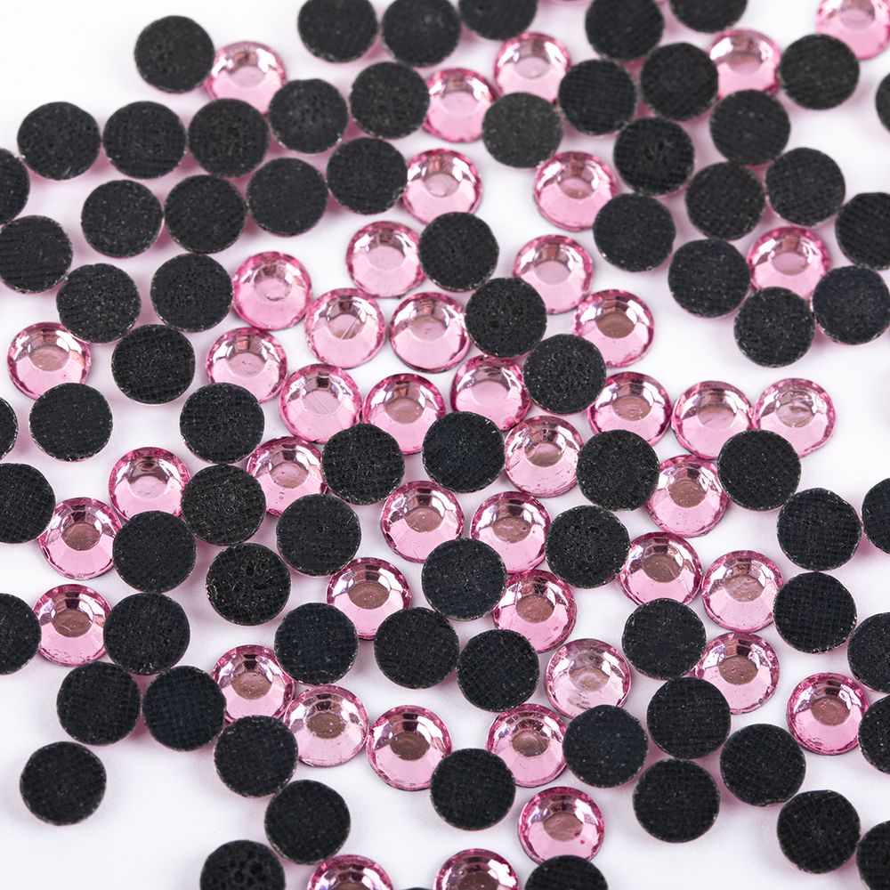 Стразы клеевые акрил 6-6.5 мм, 144 шт, 038 св.розовый (lt.rose), Zlatka RS/144