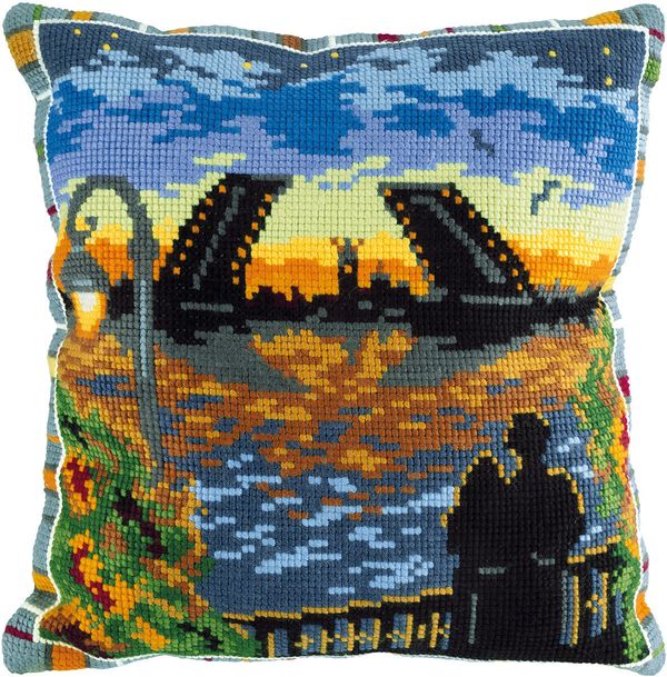 Набор для вышивания нитками Panna, Белые ночи, 42х42 см