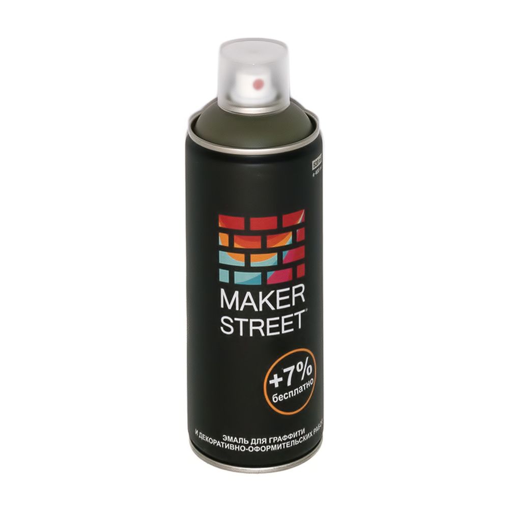 Эмаль для граффити 400 мл, 703 Серо-коричневый, Makerstreet MS400