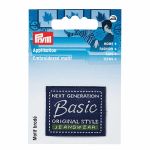 Термоаппликация Джинсовый ярлык прямоугольный Basic ORIGINAL STYLE, синий цв, Prym