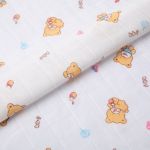 Муслин 105 г/м², 125 см, 13-мишки, Peppy