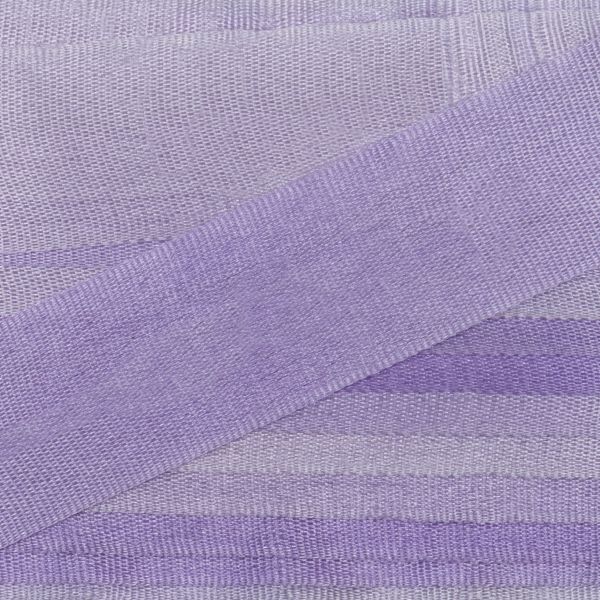 Лента (тесьма) шелковая 13.0 мм / 9.1±0.5 метров, M001 св.сиреневый/сиреневый, Gamma SRM-13