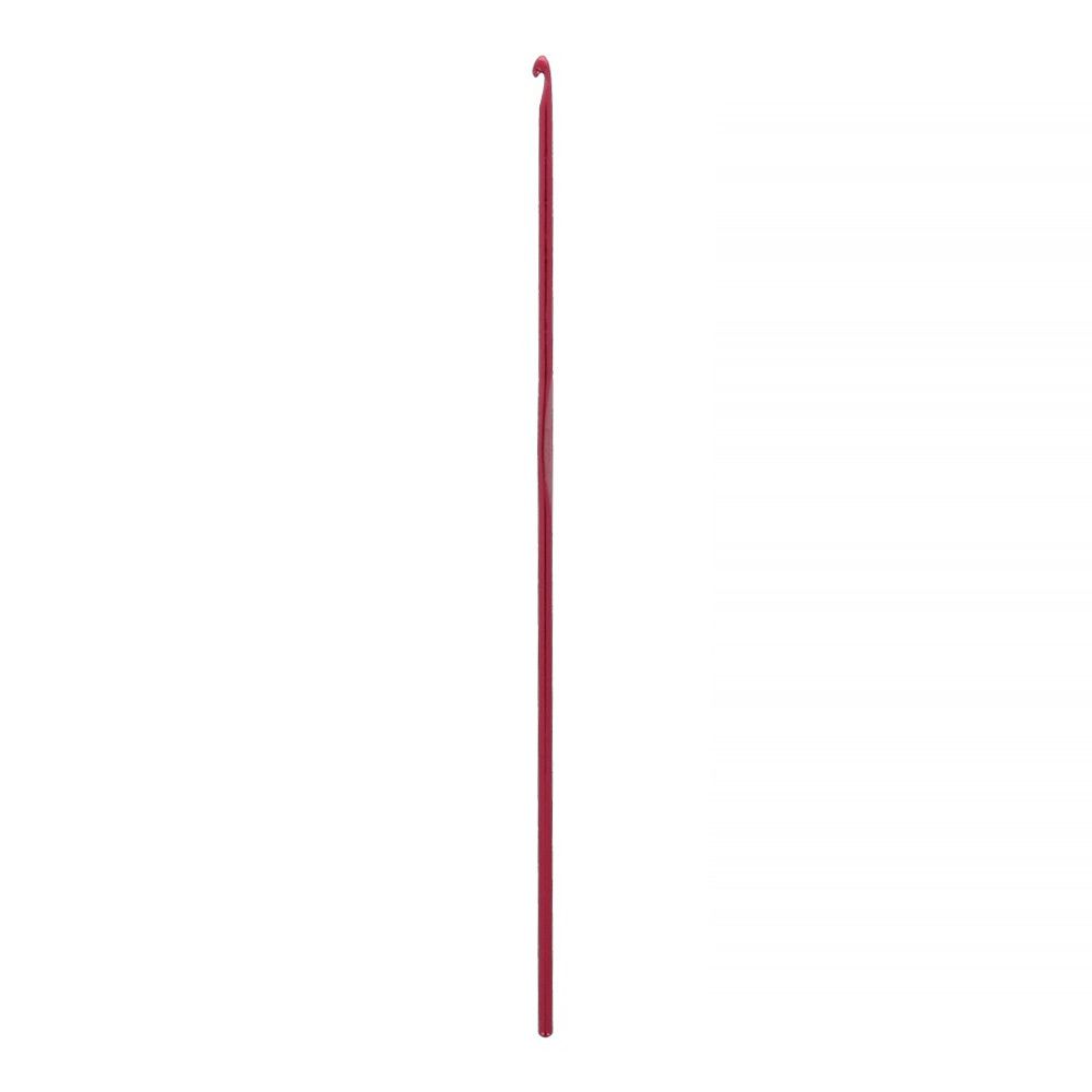 Крючок для вязания ⌀2.5 мм, 15 см, металл, в чехле, красный, Gamma CH-15