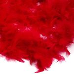 Боа из перьев 2 метра, 50±3 г, красный