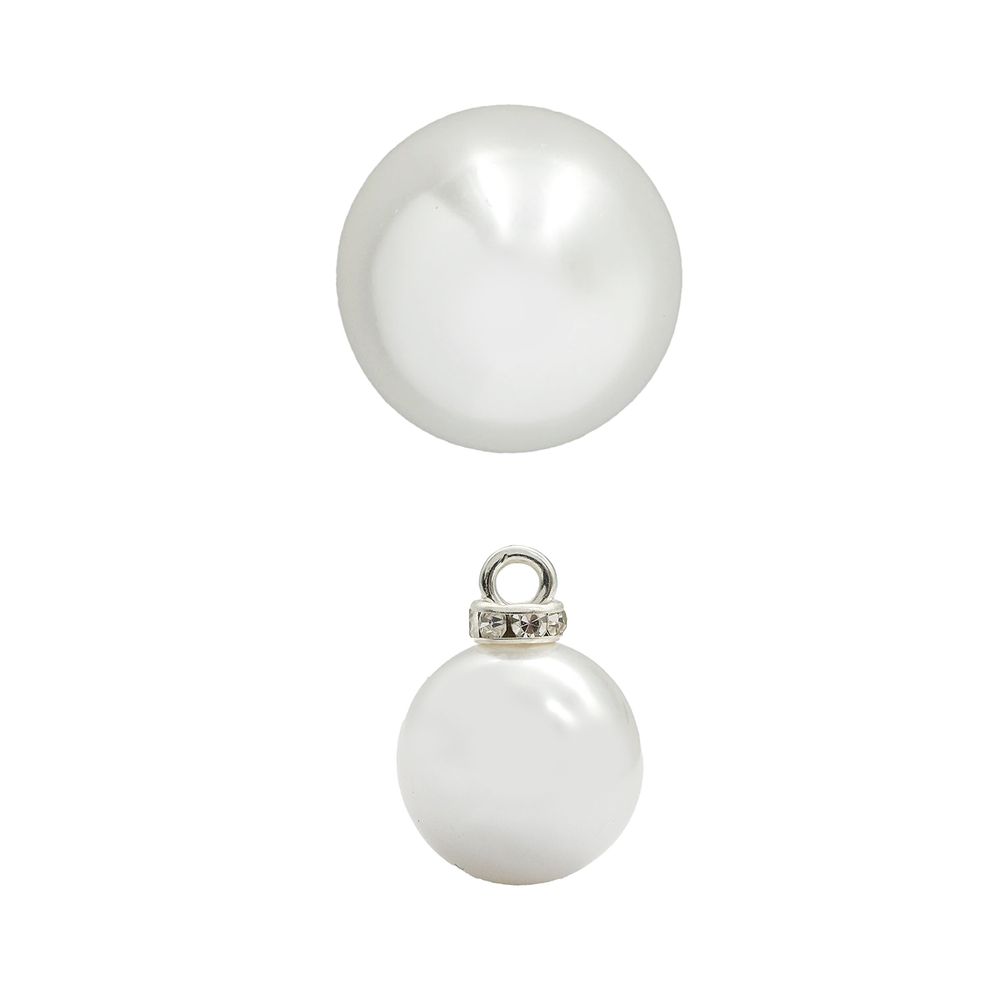 Пуговицы на ножке 16мм (White (белый)), 24 шт, 615000-2