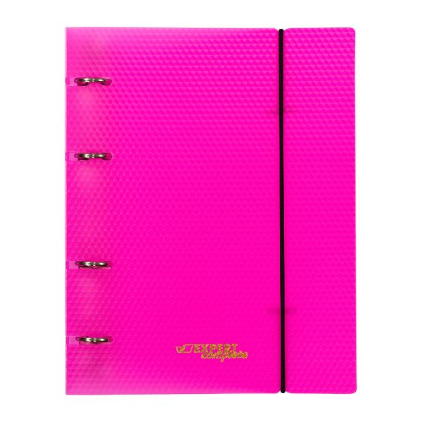 Папка-обложка для сменного тетрадного блока на 4 кольцах A5+ 700 мкм 20 мм, 1 шт, ⌀- 20 мм, розовый EC21140013, Expert Complete EC21140013