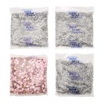 Кнопка рубашечная (джерси) закрытая ⌀9.5 мм, ≈1440 шт, МЕТАЛЛ, эмаль, 133 св.розовый матовый, NEW STAR